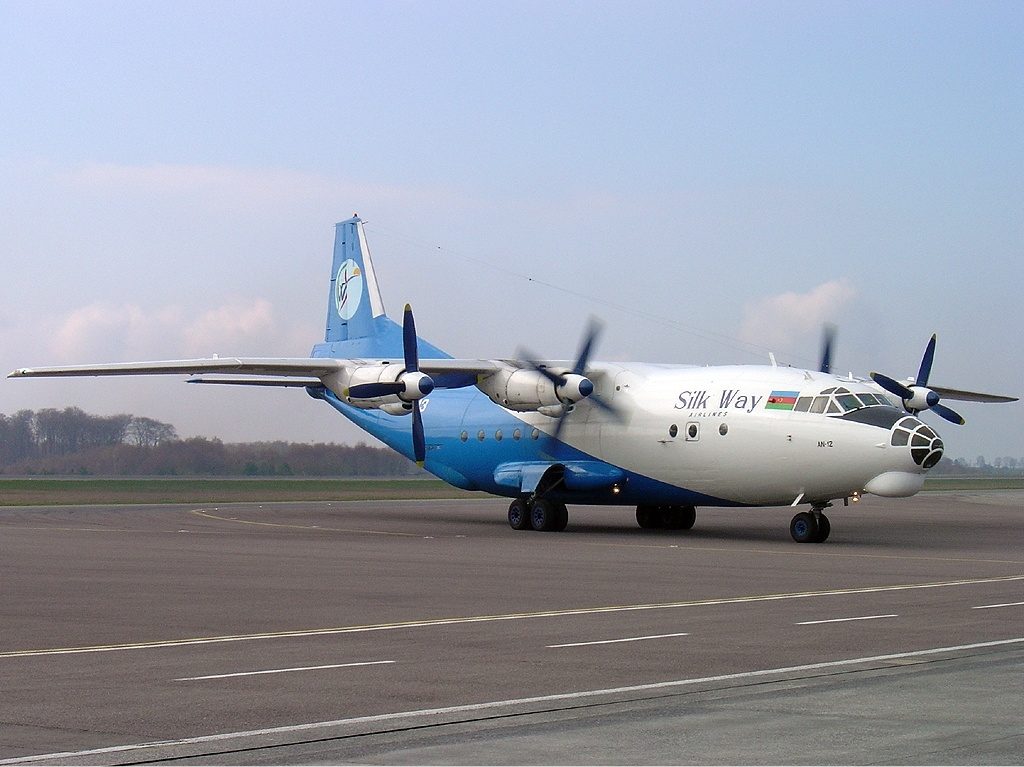 A Silk Way Airlines AN-12.