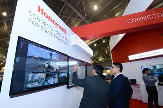 The Honeywell booth at inter airport South East Asia 2017, at the Singapore EXPO.