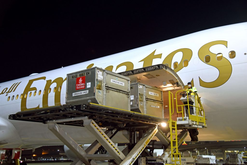 Emirates SkyCargo transports Covid-19 vaccine to UAE