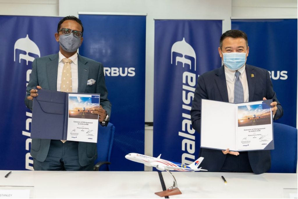  Airbus and Malaysia Airlines extend widebody FHS contract
