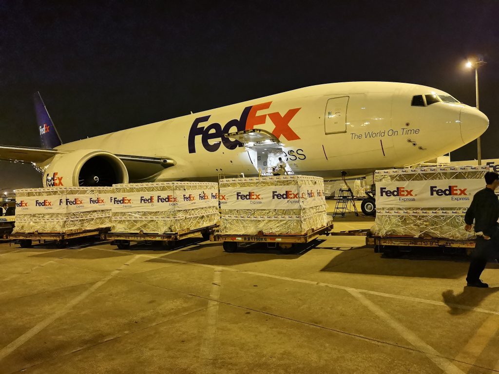 FedEx delivers oxygen concentrators to India