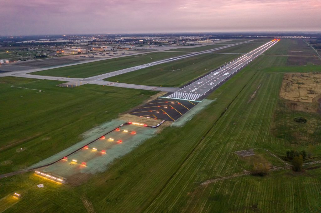 Improved runway at Rickenbacker Airport opens amid global supply chain crunch