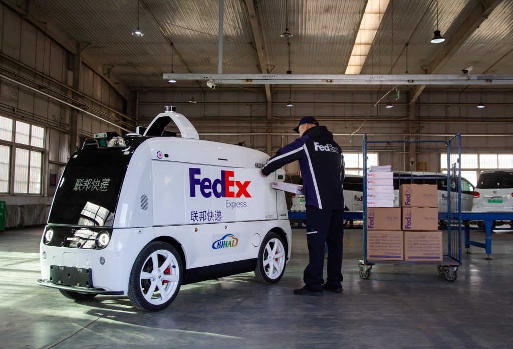 FedEx Tests Autonomous Delivery Vehicle in China